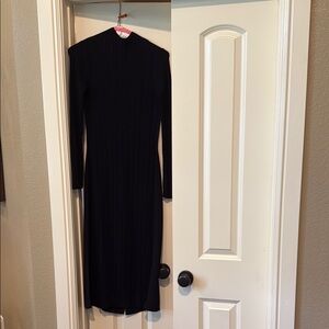 Vince Black Long Sleeve Dress